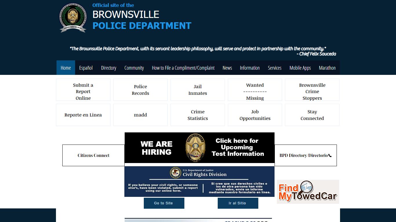 Brownsville Police | Texas | BrownsvillePD.com